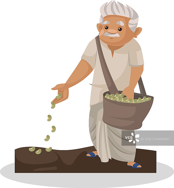 卡通农民角色图片素材