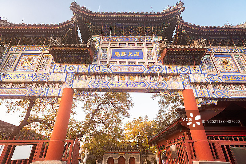 北京白云观棂星门图片素材