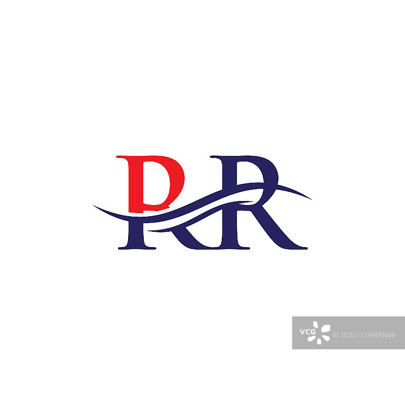 首字母RR字母连接标志模板图片素材