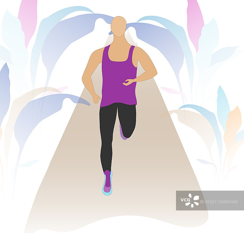 在小巷上独自跑步的训练有素的运动员图片素材