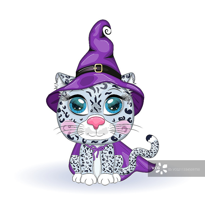 卡通雪豹图片素材