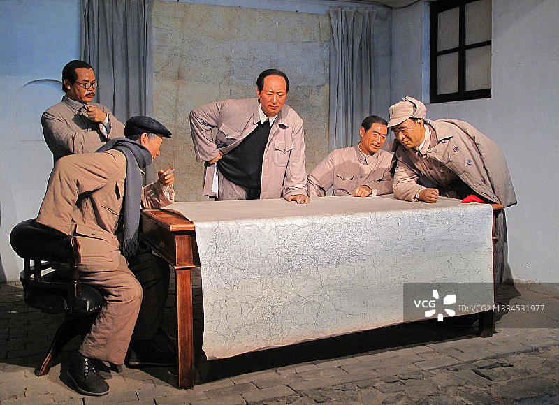 中国河北西柏坡纪念馆--中共中央旧址图片素材