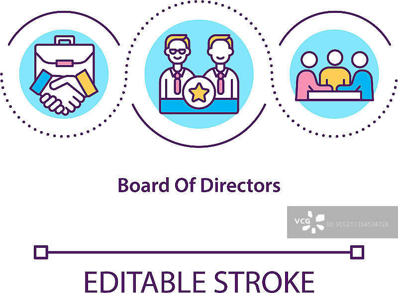 董事会概念图标图片素材