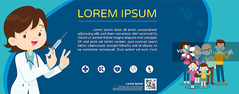 医生注射器新冠疫苗接种概念图片素材