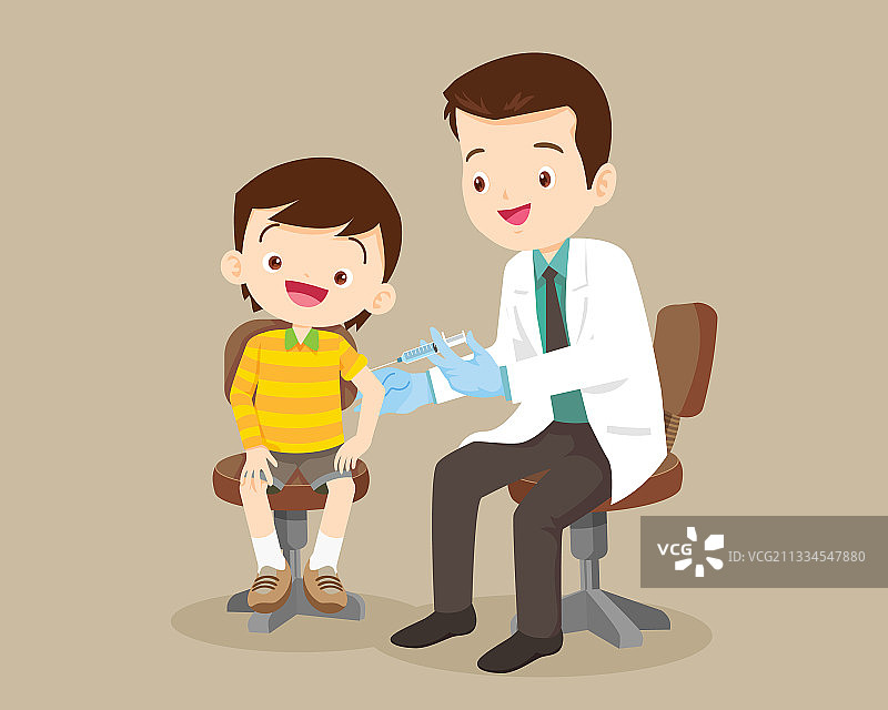 儿童预防接种疫苗图片素材
