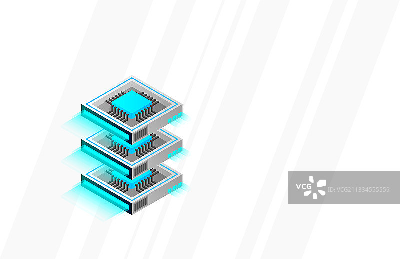 量子计算机大数据处理服务器图片素材