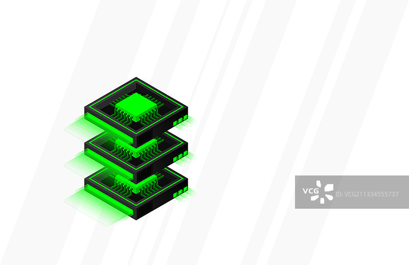 量子计算机大数据处理服务器图片素材