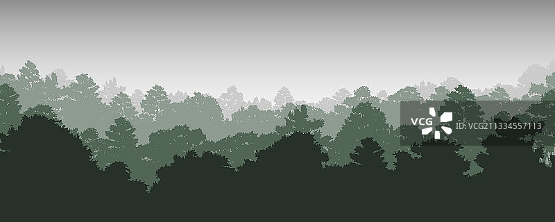 树木轮廓图片素材