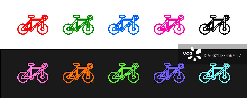 自行车图标黑白背景图片素材