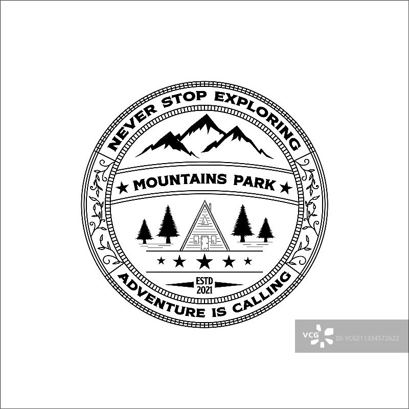 山地公园标志设计图片素材