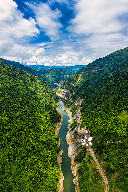 航拍城口风景图片素材