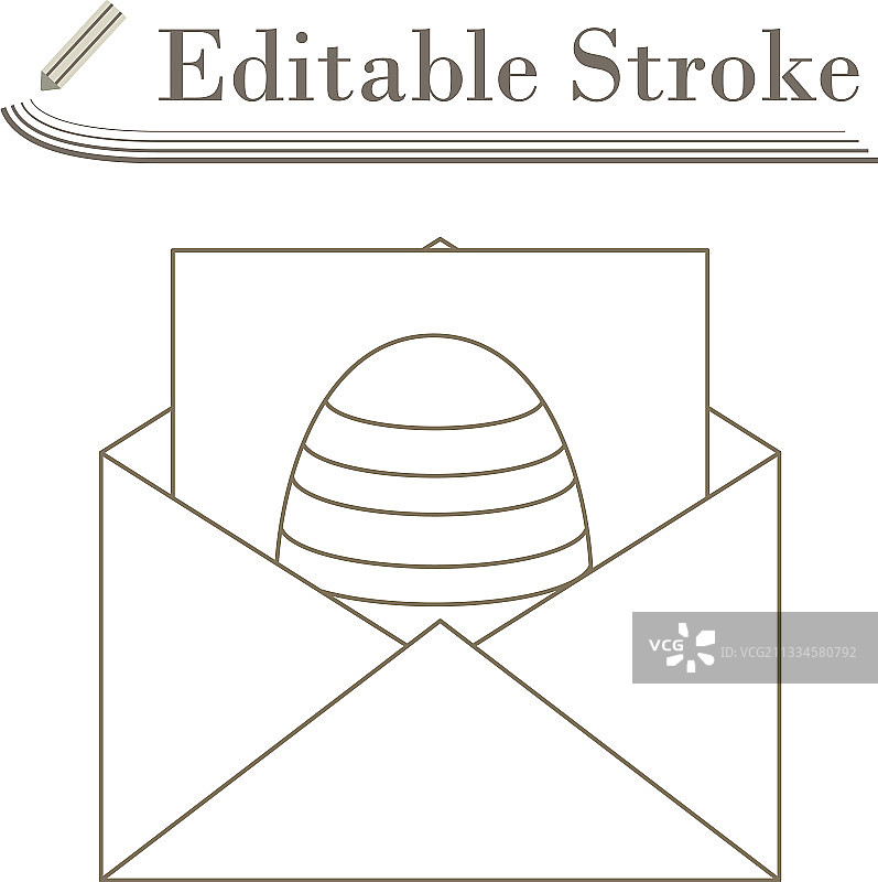 复活节彩蛋信封图标图片素材