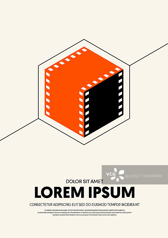 现代电影海报模板设计图片素材