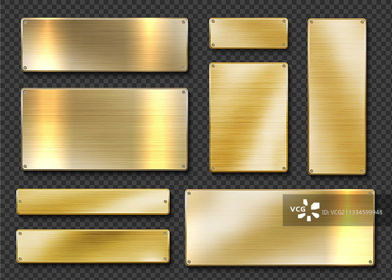 金色金属banner 3D图片素材
