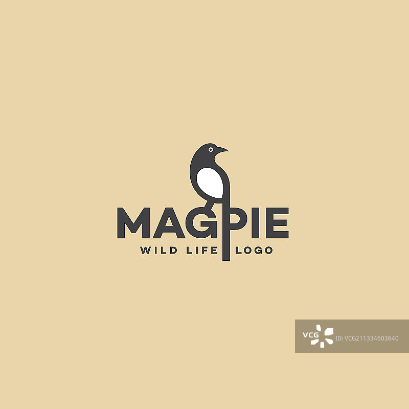 喜鹊标志图片素材