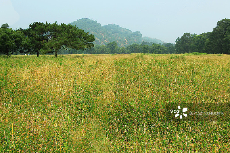 中国河北承德避暑山庄烟雨楼、万树园、试马场图片素材