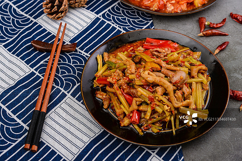 泡椒鸡杂图片素材