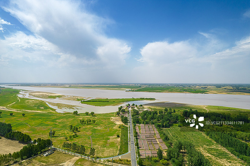 河南郑州黄河滩南裹头广场图片素材