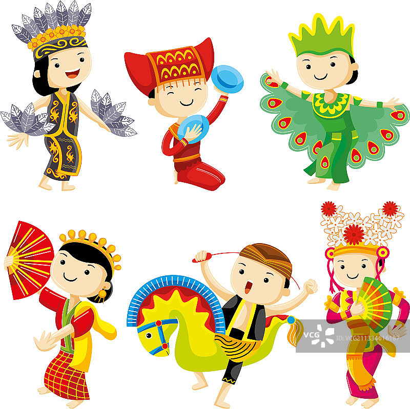 印度尼西亚传统舞蹈图片素材