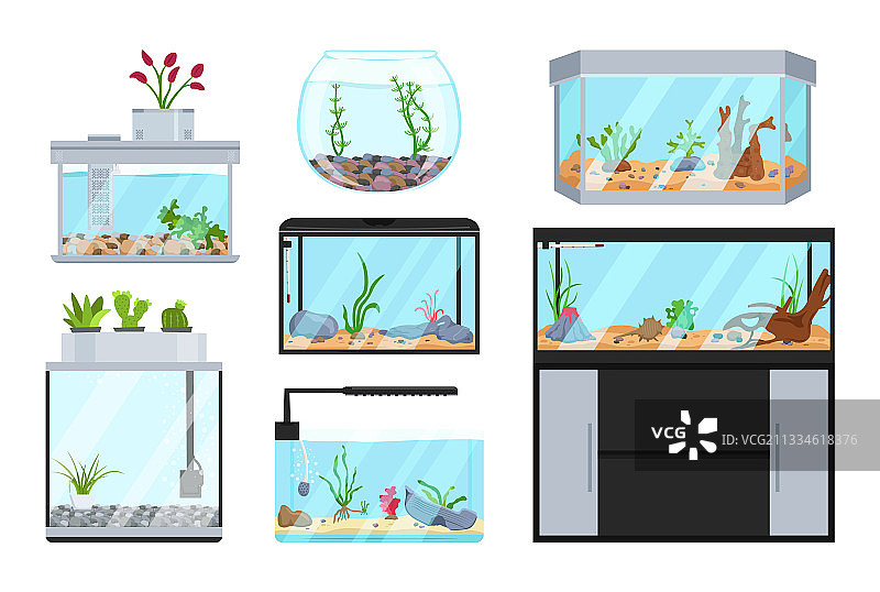 漂亮的水族箱图片素材