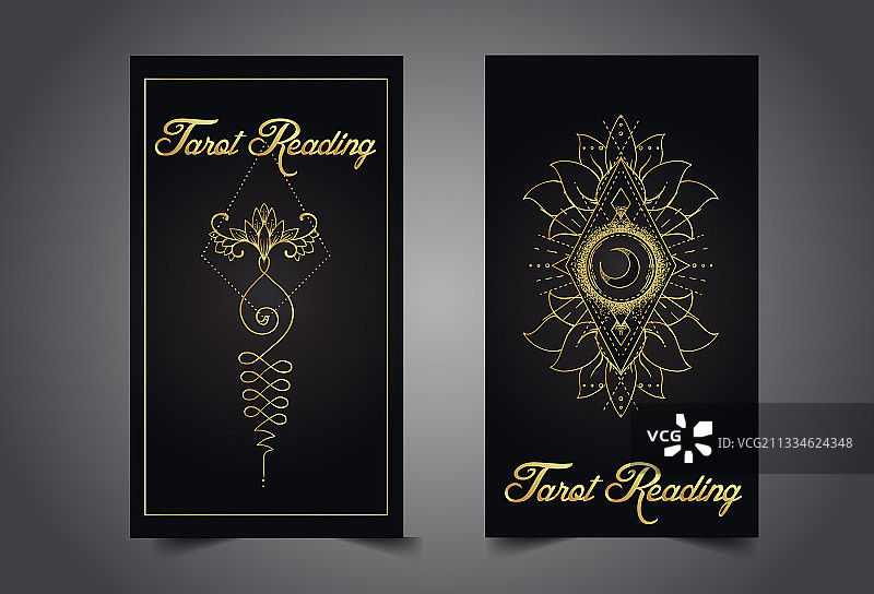 魔术师算命先生或塔罗牌读者卡片图片素材