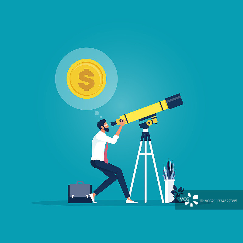 寻找金钱和机会的概念图片素材