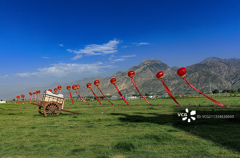 哈素海，敕勒川草原。图片素材