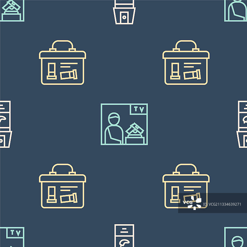 胡椒喷雾军用弹药箱线条组合图片素材