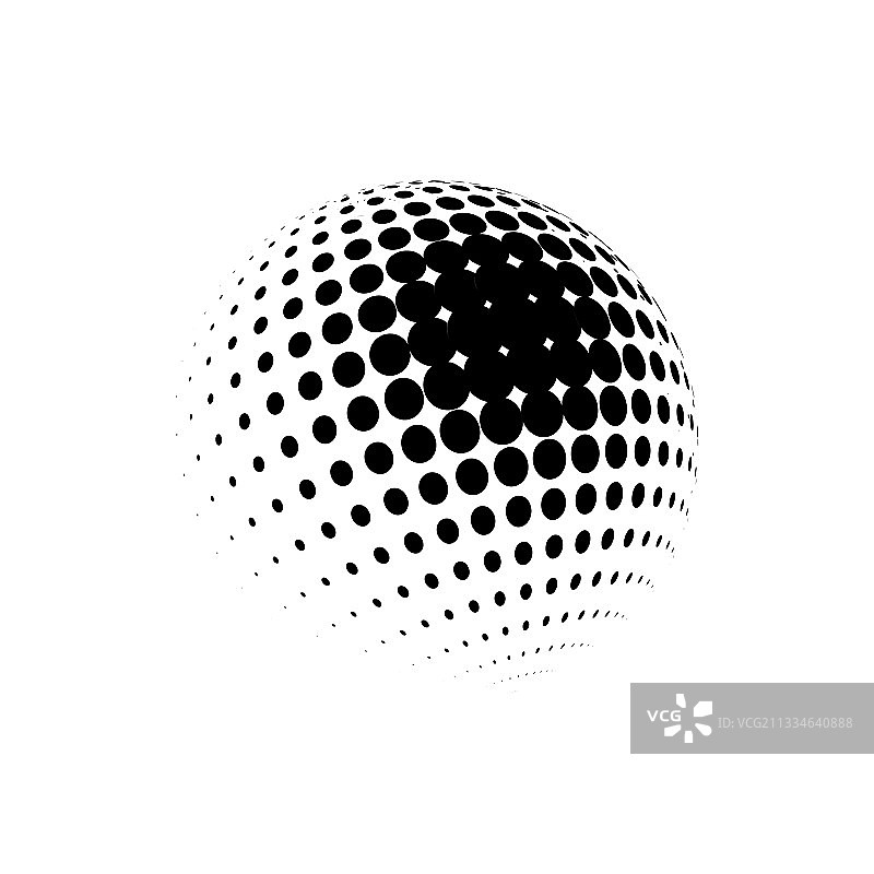 半色调球体点状圆圈图片素材