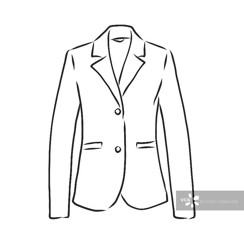 女士休闲西装外套款式图图片素材