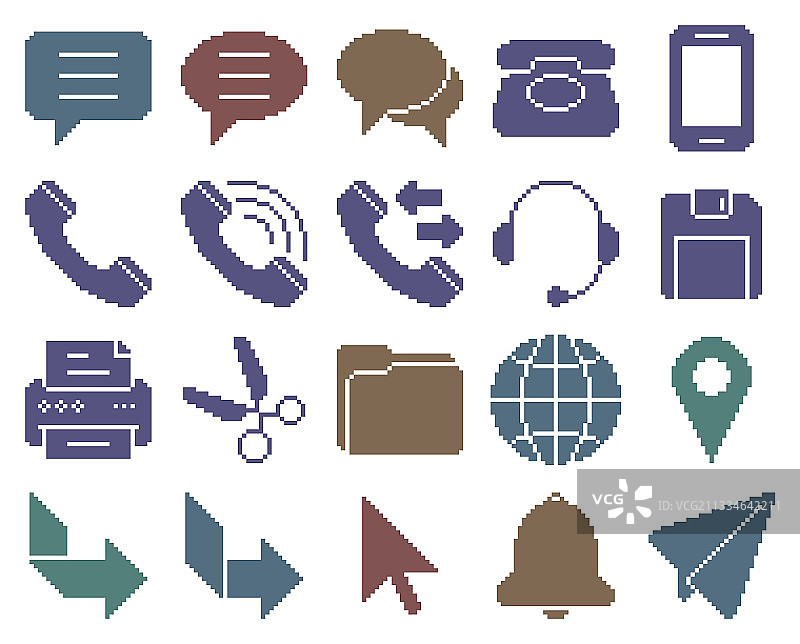 单色像素用户图标素材合集图片素材