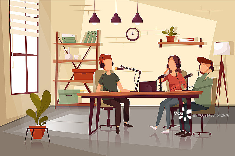 播客使用麦克风录音图片素材