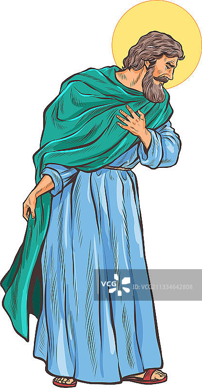 圣约瑟夫与耶稣图片素材