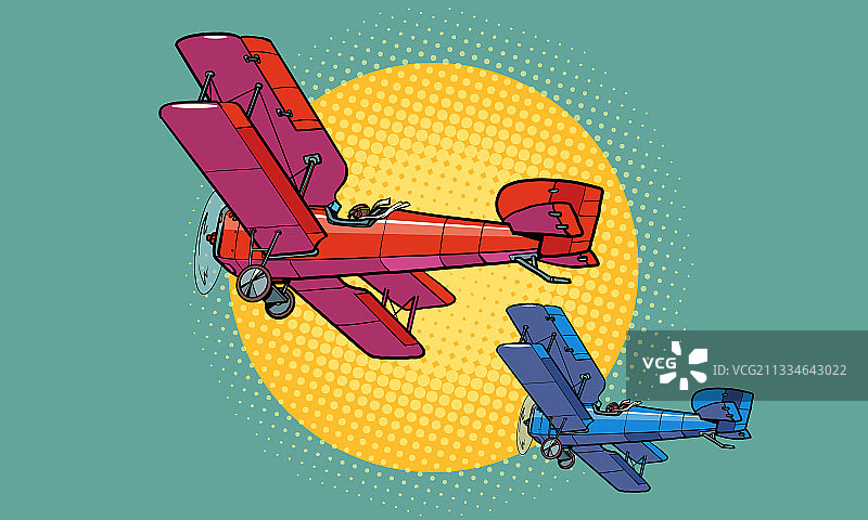 复古一战飞机图片素材