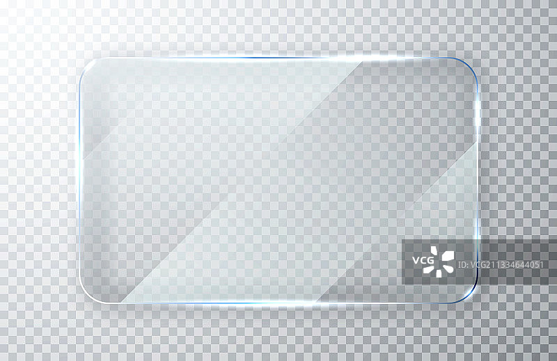 透明玻璃banner图片素材
