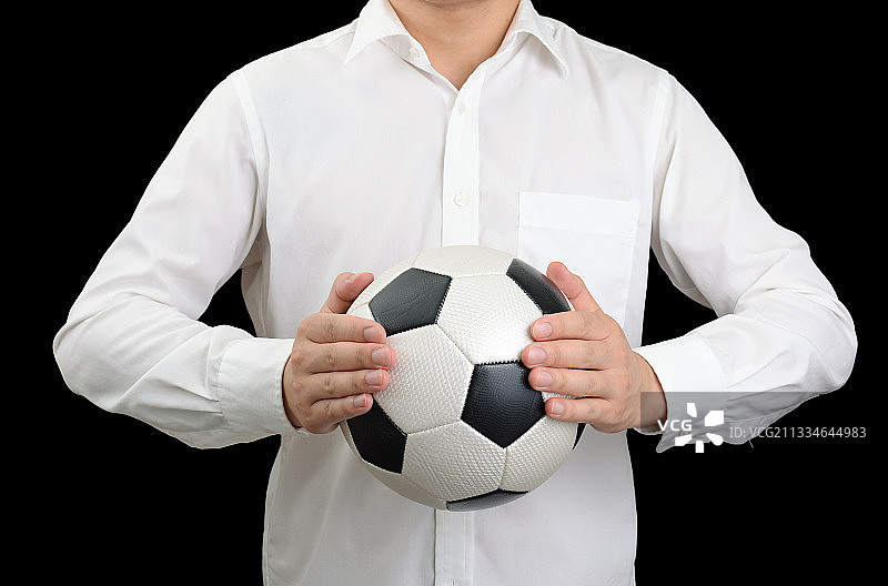 足球教练 足球经理 手拿足球图片素材