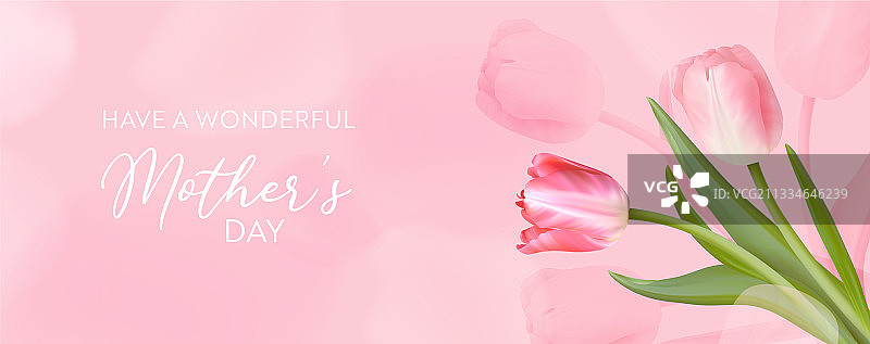最佳母亲节模板横幅花卉图片素材