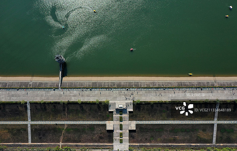 广东省东莞市水濂山森林公园航拍图片素材