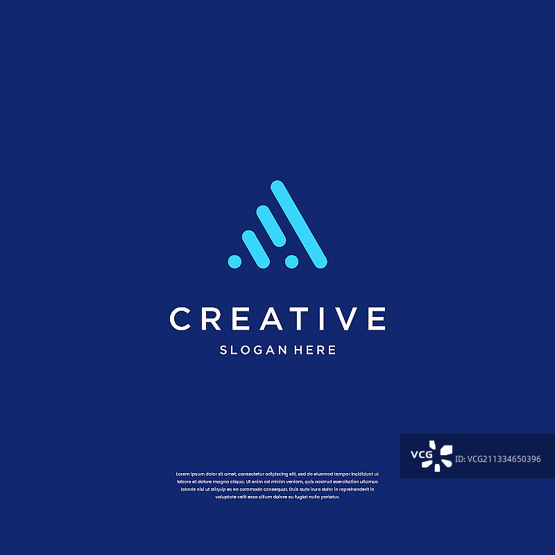 字母A科技标志设计灵感图片素材