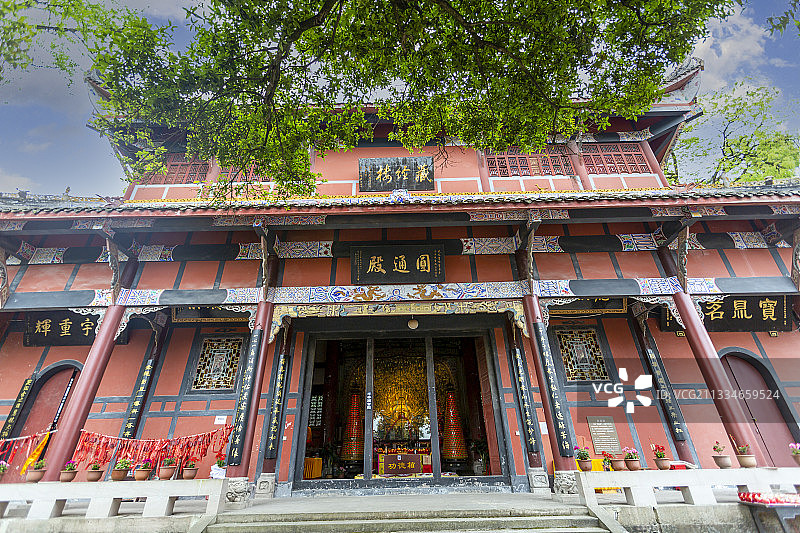 重庆大足圣寿寺圆通殿与藏经楼图片素材