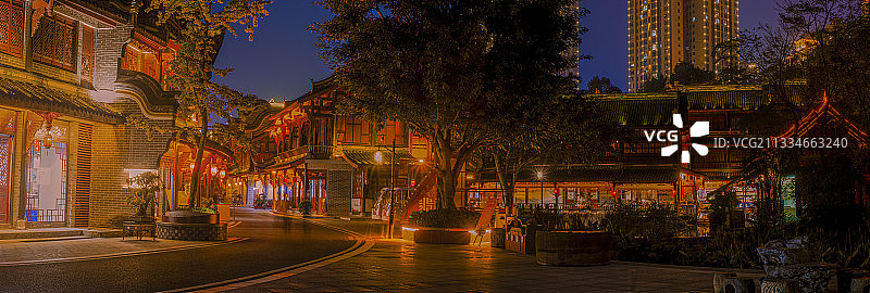 璧山秀湖水街一角图片素材