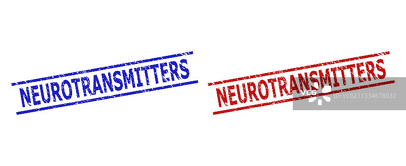 腐蚀风格的神经递质印章图片素材