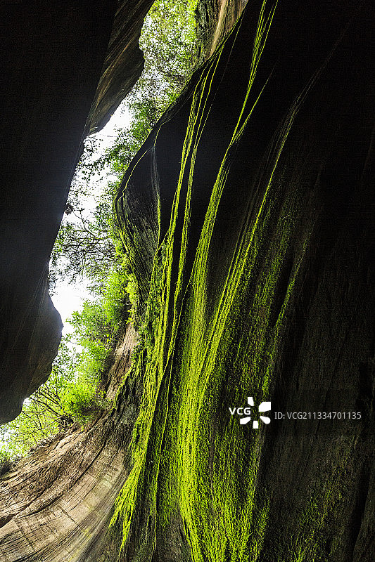 雨岔大峡谷——延安市甘泉县雨岔村图片素材