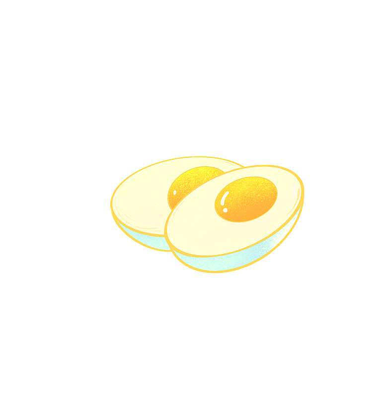 中国风插画传统美食元素鸡蛋咸鸭蛋图片素材