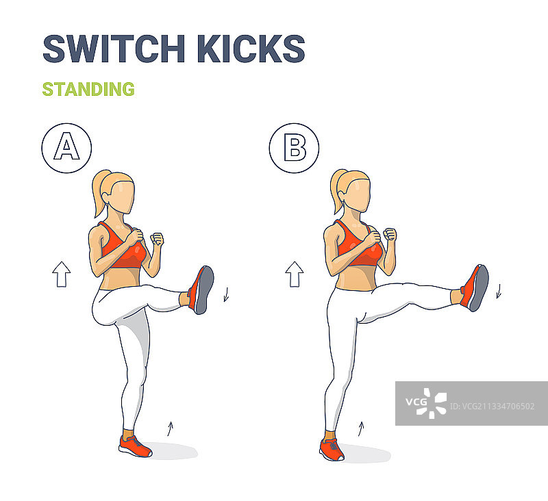 女性居家锻炼运动指导图片素材