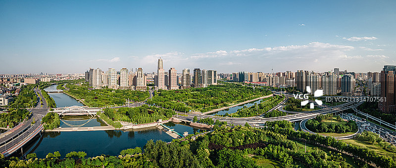 郑东新区CBD城市全景图片图片素材