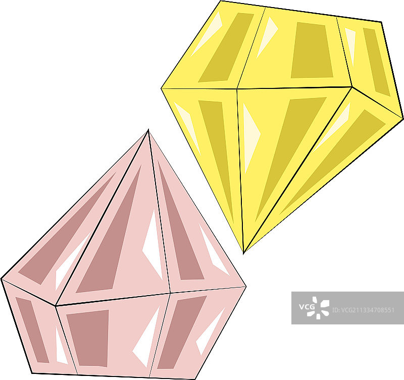 彩色钻石元素图片素材