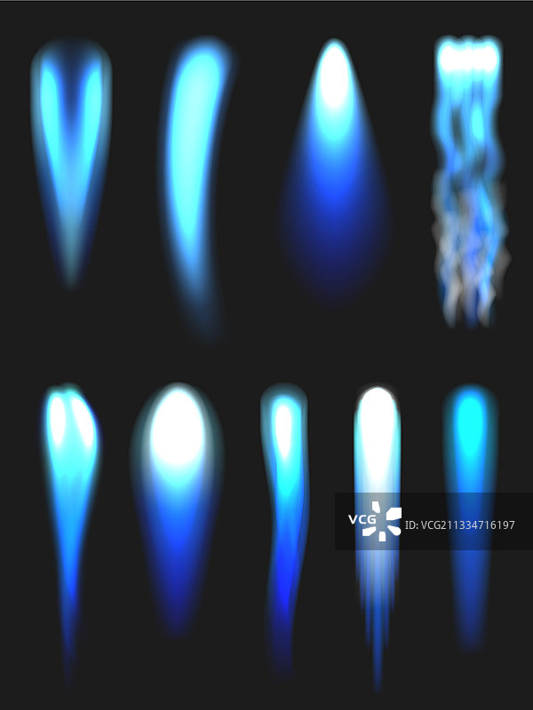 蓝色喷射火焰图片素材