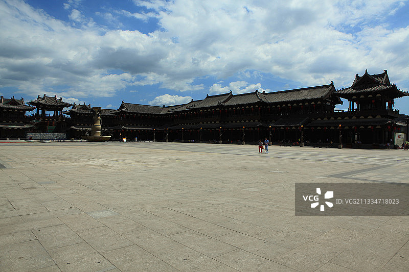 山西大同华严寺宫殿建筑图片素材