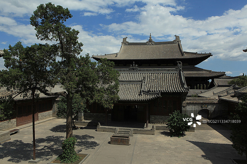 山西大同华严寺宫殿建筑图片素材